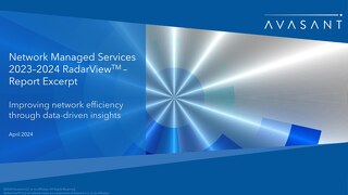 Leader in Avasant Network Managed Services 2023-24 RadarView™