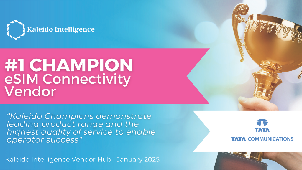 Tata Communications MOVE™: #1 Champion in eSIM connectivity by Kaleido Intelligence